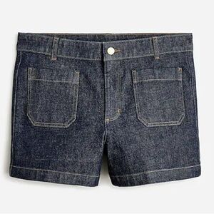 J crew Patch Pocket denim shorts, resin wash, NWT